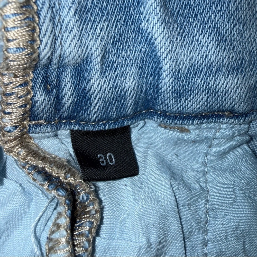 Flying Monkey High Rise Boot Stretch Jeans Light Blue women’s sz 30 - Picture 11 of 16